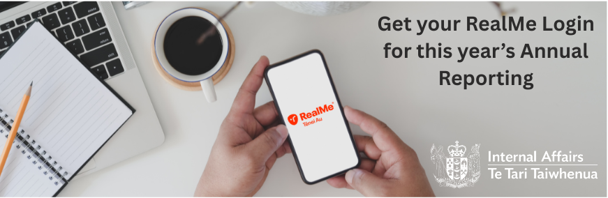 Get your RealMe Login for this years' Annual Reporting season